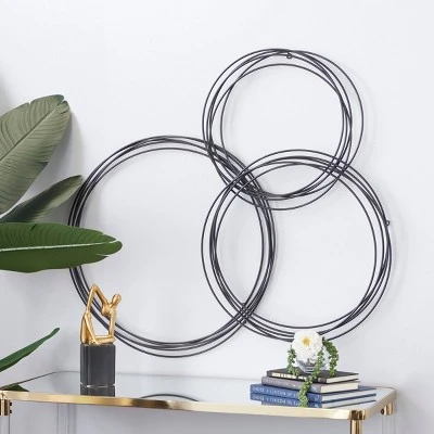 Metal Plate Overlapping Ring Wall Decor - CosmoLiving By Cosmopolitan 6 Metal Plate Overlapping Ring Wall Decor - CosmoLiving By Cosmopolitan - Image 6