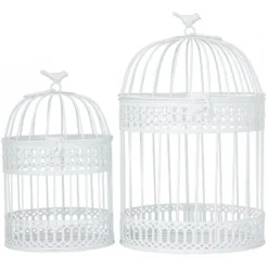 Set Of 2 Metal 15.6" Country Cottage Birdcage - Olivia & May -Home Decor Series Store GUEST 011e86b5 783b 4580 be36 ef1ab915fcf8