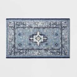 Vintage Persian Medallion Kitchen Rug Blue - Threshold™ -Home Decor Series Store GUEST 025b5f6d 8461 43cc b2bd 68ea68432beb