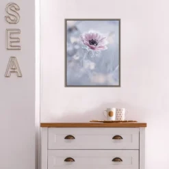 16" X 20" La Reine De Neiges Flower By Fabien Bravin Framed Canvas Wall Art - Amanti Art -Home Decor Series Store GUEST 02ea3d31 eb6c 44c9 ba45 029047a68a1c