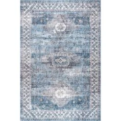 NuLOOM Eva Machine Washable Vintage Faded Medallion Area Rug 27 NuLOOM Eva Machine Washable Vintage Faded Medallion Area Rug -Home Decor Series Store GUEST 045956e1 2b01 4ed7 8168 c83ce0d7f028