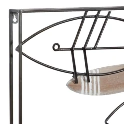 Metal Fish Striped Wall Decor With Metal Wire Designs Brown - Olivia & May -Home Decor Series Store GUEST 05008559 d053 4fca b955 0609a8901a7c