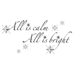 All Is Calm All Is Bright Glitter Quote Peel And Stick Wall Decal - RoomMates -Home Decor Series Store GUEST 05f104d3 1bb7 449a 8ba3 4b249f8a5ebf