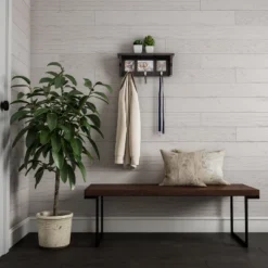 Wall Shelf And Picture Collage With Ledge And 3 Hanging Hooks- Photo Frame Decor Shelving With Modern Look, Holds 3 Photos By Hastings Home (Black) 10 Wall Shelf And Picture Collage With Ledge And 3 Hanging Hooks- Photo Frame Decor Shelving With Modern Look, Holds 3 Photos By Hastings Home (Black) -Home Decor Series Store GUEST 067a76ee b37e 4775 b029 5c36aa641673