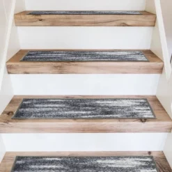 World Rug Gallery Distressed Abstract Non-Slip Stair Treads 12 World Rug Gallery Distressed Abstract Non-Slip Stair Treads -Home Decor Series Store GUEST 06ccd102 ffa8 4ad9 9920 e95805f2c001