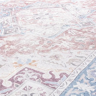 World Rug Gallery Distressed Boho Machine Washable Area Rug 5 World Rug Gallery Distressed Boho Machine Washable Area Rug - Image 5