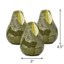 Moss Timber Pear Candles - Set Of 3 -Home Decor Series Store GUEST 0a1ba2d7 c1ff 47c0 b313 95794e4e3813