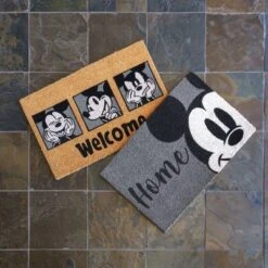 Mickey Mouse 2pk Coir Door Mats Gray -Home Decor Series Store GUEST 0b1c77d7 4a59 46ca a2f4 1d664efc0108