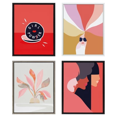 18" X 24" Sylvie Girl Power Framed Canvas Wall Art By Dominique Vari Black - Kate And Laurel 5 18" X 24" Sylvie Girl Power Framed Canvas Wall Art By Dominique Vari Black - Kate And Laurel - Image 5