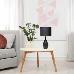 18.11" Traditional Standard Ceramic Dewdrop Table Desk Lamp With Matching Fabric Shade Black - Creekwood Home 14 18.11" Traditional Standard Ceramic Dewdrop Table Desk Lamp With Matching Fabric Shade Black - Creekwood Home -Home Decor Series Store GUEST 0c116025 63d1 4197 9fad eb3f25726ff3