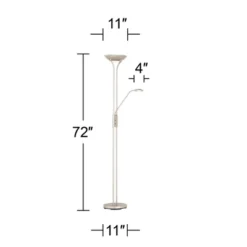360 Lighting Canby Modern Torchiere Floor Lamp With Side Light 72" Tall Brushed Nickel Dimmable LED For Living Room Reading Bedroom Office House Home 15 360 Lighting Canby Modern Torchiere Floor Lamp With Side Light 72" Tall Brushed Nickel Dimmable LED For Living Room Reading Bedroom Office House Home -Home Decor Series Store GUEST 0cc0c0c3 15d7 4b18 ad62 d6aec4b3189f