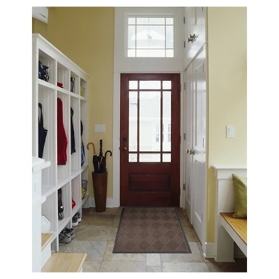 3'x4' Solid Diamond Doormat Brown - HomeTrax 3 3'x4' Solid Diamond Doormat Brown - HomeTrax - Image 3