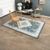 Costway Area Rugs 5'4'' X 6'7''5'4'' X 7'7'' Faux Wool Fabric Doormat Home Carpet Living Room Bedroom