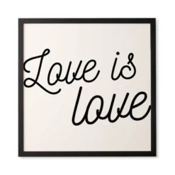 Eyesasdaggers Love Is Love Framed Wall Canvas Black/White - Deny Designs -Home Decor Series Store GUEST 0e9bdbc3 df7e 420d 98b6 ca7050303af1