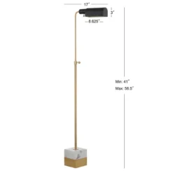 56.5" Iva Adjustable Library Floor Lamp Gold (Includes LED Light Bulb) -JONATHAN Y 5 56.5" Iva Adjustable Library Floor Lamp Gold (Includes LED Light Bulb) -JONATHAN Y -Home Decor Series Store GUEST 0f49620c bf49 47e6 93f8 1b2cbb406e8c