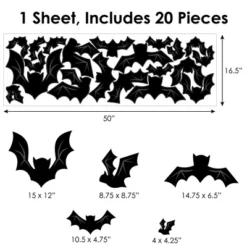 Big Dot Of Happiness Black Bats - Peel And Stick Halloween Vinyl Wall Art Stickers - Wall Decals - Set Of 20 13 Big Dot Of Happiness Black Bats - Peel And Stick Halloween Vinyl Wall Art Stickers - Wall Decals - Set Of 20 -Home Decor Series Store GUEST 10daf3ef 28df 4389 ae15 a54330d67a2b