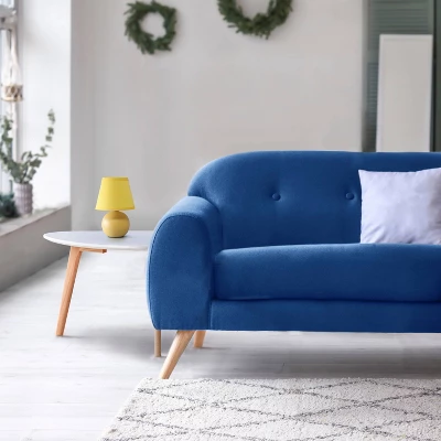 8.66" Petite Ceramic Orb Base Bedside Table Desk Lamp With Matching Tapered Drum Fabric Shade Yellow - Creekwood Home 1 8.66" Petite Ceramic Orb Base Bedside Table Desk Lamp With Matching Tapered Drum Fabric Shade Yellow - Creekwood Home