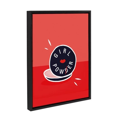 18" X 24" Sylvie Girl Power Framed Canvas Wall Art By Dominique Vari Black - Kate And Laurel 1 18" X 24" Sylvie Girl Power Framed Canvas Wall Art By Dominique Vari Black - Kate And Laurel