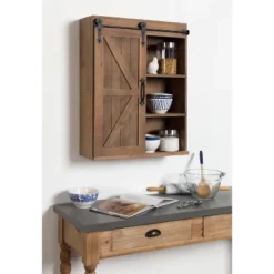 Decorative Wall Storage Cabinet With Sliding Barn Door Rustic Brown - Kate & Laurel All Things Decor 14 Decorative Wall Storage Cabinet With Sliding Barn Door Rustic Brown - Kate & Laurel All Things Decor -Home Decor Series Store GUEST 1181a275 eea7 4bcb 973d bd5461743a2a