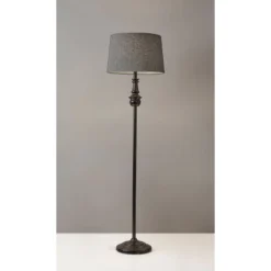 60" 3-way Charles Floor Lamp Black - Adesso -Home Decor Series Store GUEST 11b19f1c 19ee 48e7 8571 81ecfe065caa