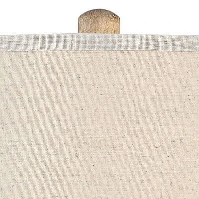 Barnes And Ivy Baluster Country Cottage Floor Lamp 63 1/2" Tall Pickled Wood Oatmeal Linen Drum Shade For Living Room Reading Bedroom Office House 2 Barnes And Ivy Baluster Country Cottage Floor Lamp 63 1/2" Tall Pickled Wood Oatmeal Linen Drum Shade For Living Room Reading Bedroom Office House - Image 2