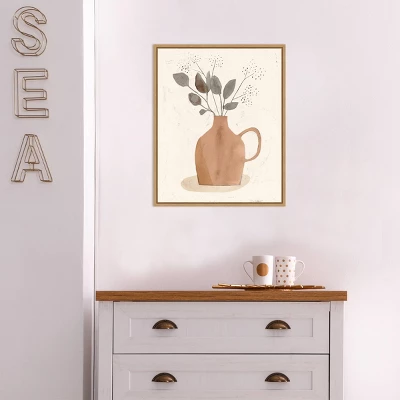 16" X 20" La Planta II Floral Vase By Victoria Barnes Framed Canvas Wall Art - Amanti Art 4 16" X 20" La Planta II Floral Vase By Victoria Barnes Framed Canvas Wall Art - Amanti Art - Image 4