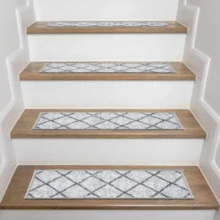 World Rug Gallery Contemporary Trellis Non-Slip Stair Treads 12 World Rug Gallery Contemporary Trellis Non-Slip Stair Treads -Home Decor Series Store GUEST 153aee95 3d21 44e9 8b21 bde2d398a945