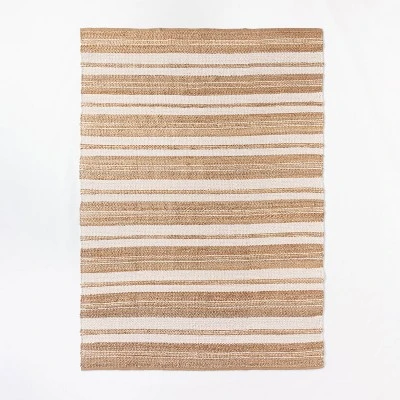Riverton Striped Jute/Wool Area Rug Tan - Threshold™ Designed With Studio McGee 8 Riverton Striped Jute/Wool Area Rug Tan - Threshold™ Designed With Studio McGee - Image 8