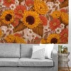 Avenie Sunflower Meadow Neutral Tapestry - Society6