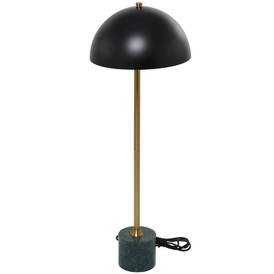 28" X 10" Metal Umbrella Style Desk Lamp With Marble Base - Olivia & May 6 28" X 10" Metal Umbrella Style Desk Lamp With Marble Base - Olivia & May - Image 6