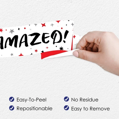 Big Dot Of Happiness Ta-Da, Magic Show - Peel And Stick Magical Birthday Party Decoration - Wall Decals Backdrop 2 Big Dot Of Happiness Ta-Da, Magic Show - Peel And Stick Magical Birthday Party Decoration - Wall Decals Backdrop - Image 2