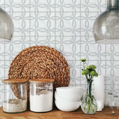Interlocking Circle Tile Backsplash Giant Wall Decal - RoomMates 3 Interlocking Circle Tile Backsplash Giant Wall Decal - RoomMates - Image 3