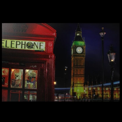 Northlight LED Lighted Famous Big Ben And Red Telephone Box London Canvas Wall Art 15.75" X 23.5" 1 Northlight LED Lighted Famous Big Ben And Red Telephone Box London Canvas Wall Art 15.75" X 23.5"