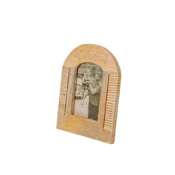4x6 Inch Arched Picture Frame Mango Wood, MDF, Rattan, Metal & Glass By Foreside Home & Garden -Home Decor Series Store GUEST 18172dcf 6c5c 40c6 857e 9a8ce9d67811
