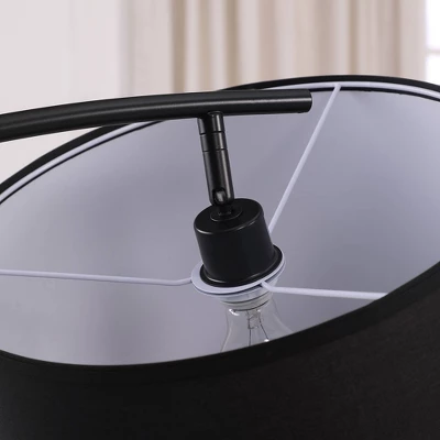 65" Oscar Pendulum Style On Marble Base Metal Floor Lamp Black - Ore International 3 65" Oscar Pendulum Style On Marble Base Metal Floor Lamp Black - Ore International - Image 3