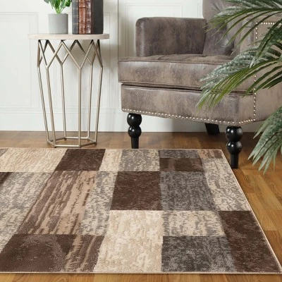 Modern Geometric Patchwork Indoor Area Rug Or Runner By Blue Nile Mills 8 Modern Geometric Patchwork Indoor Area Rug Or Runner By Blue Nile Mills - Image 8
