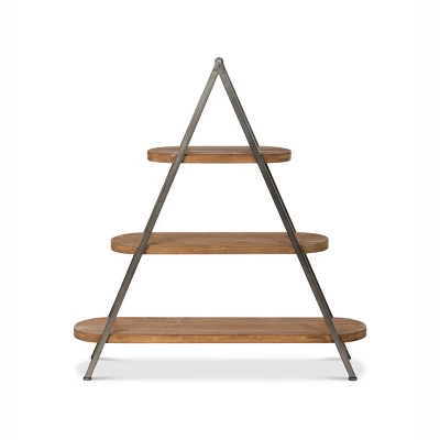 Park Hill Collection 3-Tiered Wooden Display Shelf 1 Park Hill Collection 3-Tiered Wooden Display Shelf