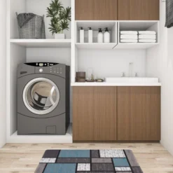 World Rug Gallery Contemporary Modern Boxes Anti Fatigue Standing Mat -Home Decor Series Store GUEST 1be429db 8a9a 4040 ac75 27a5162ad253