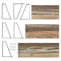 3pc Capri Wall Shelf Set With Brackets Black/Rustic - Danya B. 11 3pc Capri Wall Shelf Set With Brackets Black/Rustic - Danya B. -Home Decor Series Store GUEST 1da8719e cef2 4b29 9b38 ca53b1354736