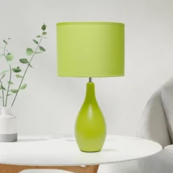 18.11" Traditional Standard Ceramic Dewdrop Table Desk Lamp With Matching Fabric Shade Green - Creekwood Home 11 18.11" Traditional Standard Ceramic Dewdrop Table Desk Lamp With Matching Fabric Shade Green - Creekwood Home -Home Decor Series Store GUEST 1e11825a 196f 45d7 bdb8 8645bb68e4a4