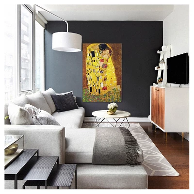 The Kiss By Gustav Klimt Canvas Print 1 The Kiss By Gustav Klimt Canvas Print