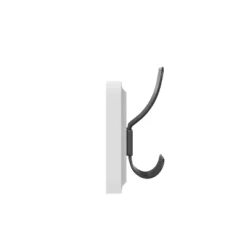 Emma And Oliver 34" Solid White Rustic Wall Hanging Storage Rack With Hooks For Entryway, Kitchen, Bathroom And More -Home Decor Series Store GUEST 2035cf84 561a 4953 901c baf8816acc07