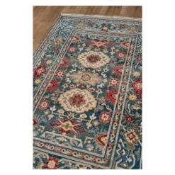 3'3"x5'3" Floral Loomed Accent Rug Blue - Momeni -Home Decor Series Store GUEST 204a4889 e596 4b31 957b 7a3dcd1b1b0d