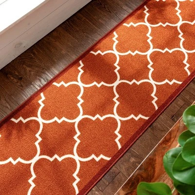 Dallas Moroccan Trellis Modern Geometric Lattice Thin Pile Machine Washable Indoor Outdoor Area Rug 6 Dallas Moroccan Trellis Modern Geometric Lattice Thin Pile Machine Washable Indoor Outdoor Area Rug - Image 6