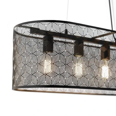 30" 4-Light Gianna Chandelier Black - River Of Goods 9 30" 4-Light Gianna Chandelier Black - River Of Goods - Image 9