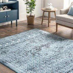 NuLOOM Prestyn Machine Washable Faded Trellis Area Rug -Home Decor Series Store GUEST 228baed3 4e2c 40f5 865b 3e97d89ca8b1