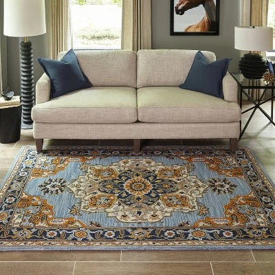 Ibiza Sharon Medallion Tufted Accent Rug - Momeni 2 Ibiza Sharon Medallion Tufted Accent Rug - Momeni - Image 2