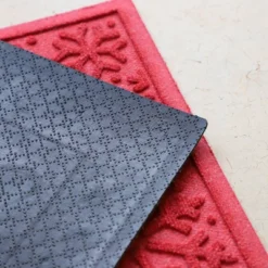 1'8"x2'6" Aqua Shield Snowflake Door Mat Solid Red - Bungalow Flooring -Home Decor Series Store GUEST 234243ee df76 493e b1a7 eed43d1f611b