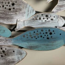 35.75" X 14.75" School Of Fish Metal Wall Art Sculpture Blue/Green/Silver - Danya B. -Home Decor Series Store GUEST 24577d8f a79c 4d68 9659 ac82796d93ca