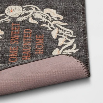 1'8"x2'10" Washable 'Home Sweet Haunted Home' Accent Rug - Threshold™ 3 1'8"x2'10" Washable 'Home Sweet Haunted Home' Accent Rug - Threshold™ - Image 3